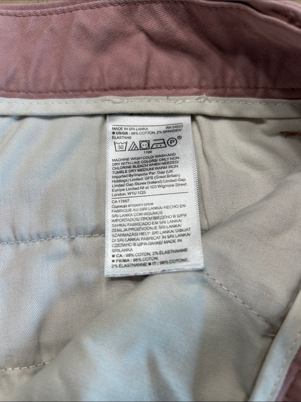 Banana Republic Pink Flat Front Men’s Shorts - Picture 4 of 6